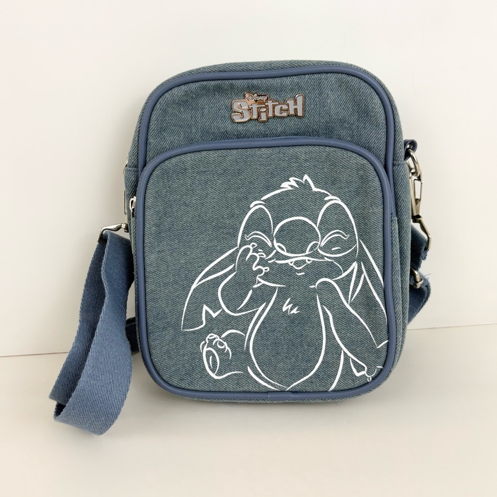 Disney Bioworld Stitch Crossbody Bag - Blue New With Tags